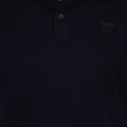 Prada polo, navy logo polo, luxury men’s polo, designer polo shirt, high-end fashion