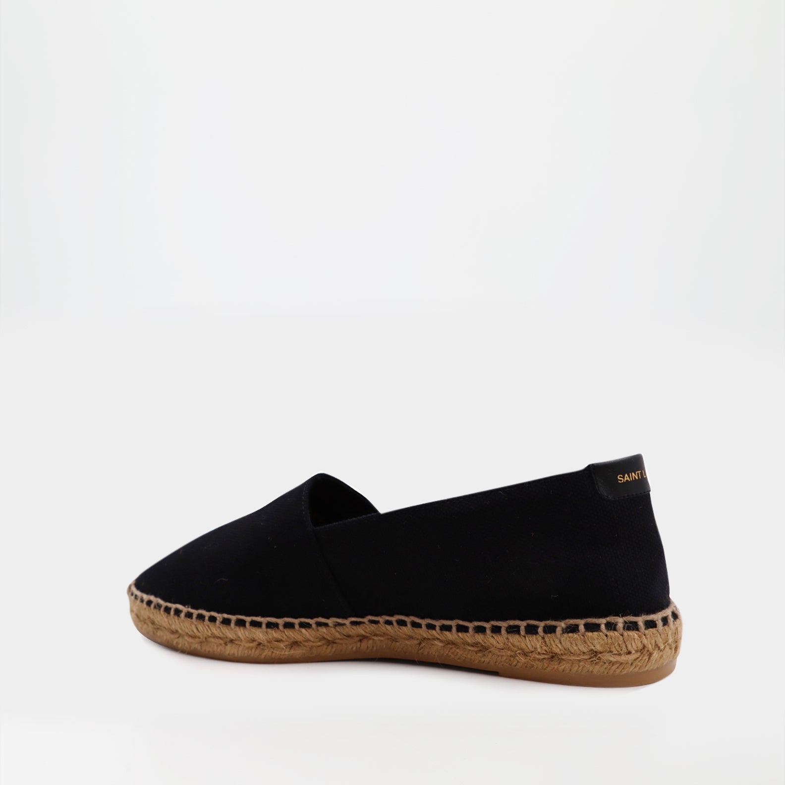 luxury espadrilles, Saint Laurent shoes, embroidered cotton espadrilles, designer footwear, casual luxury shoes