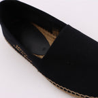 luxury espadrilles, Saint Laurent shoes, embroidered cotton espadrilles, designer footwear, casual luxury shoes