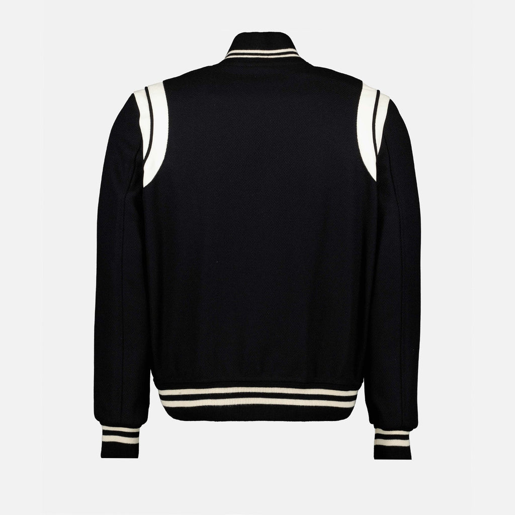 Image of Varsity Bomber Jacket by Saint Laurent for Men - Season Autumn-Winter 2023 - Product detail view 1