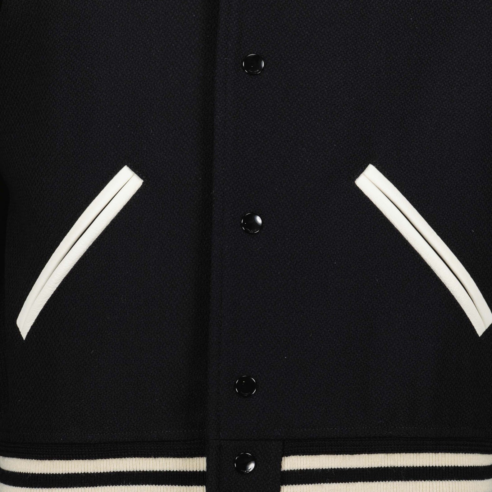 Teddy Bomber, Saint Laurent Men, Stripe Jacket, Luxury Menswear, High-End Fashion