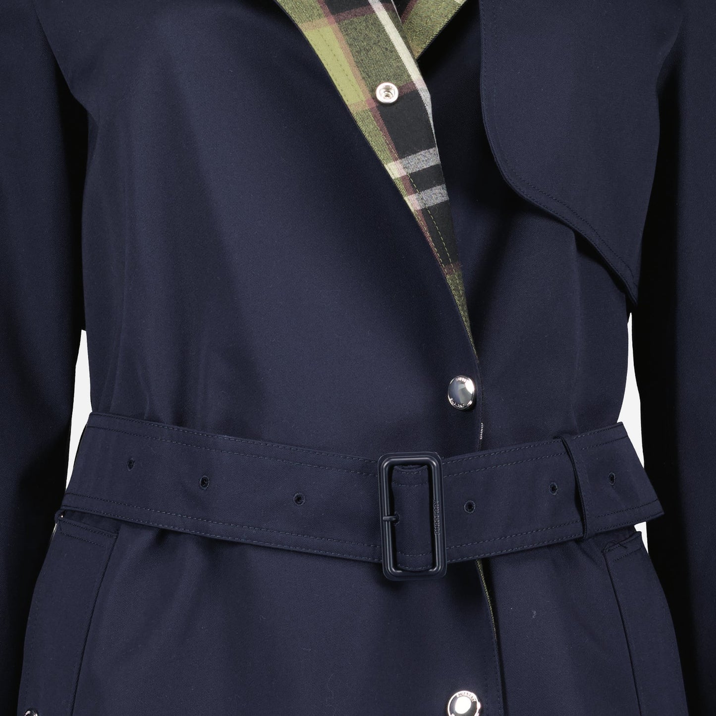 Burberry trench coat, long blue trench coat, luxury outerwear, elegant women's coat, sophisticated fashion