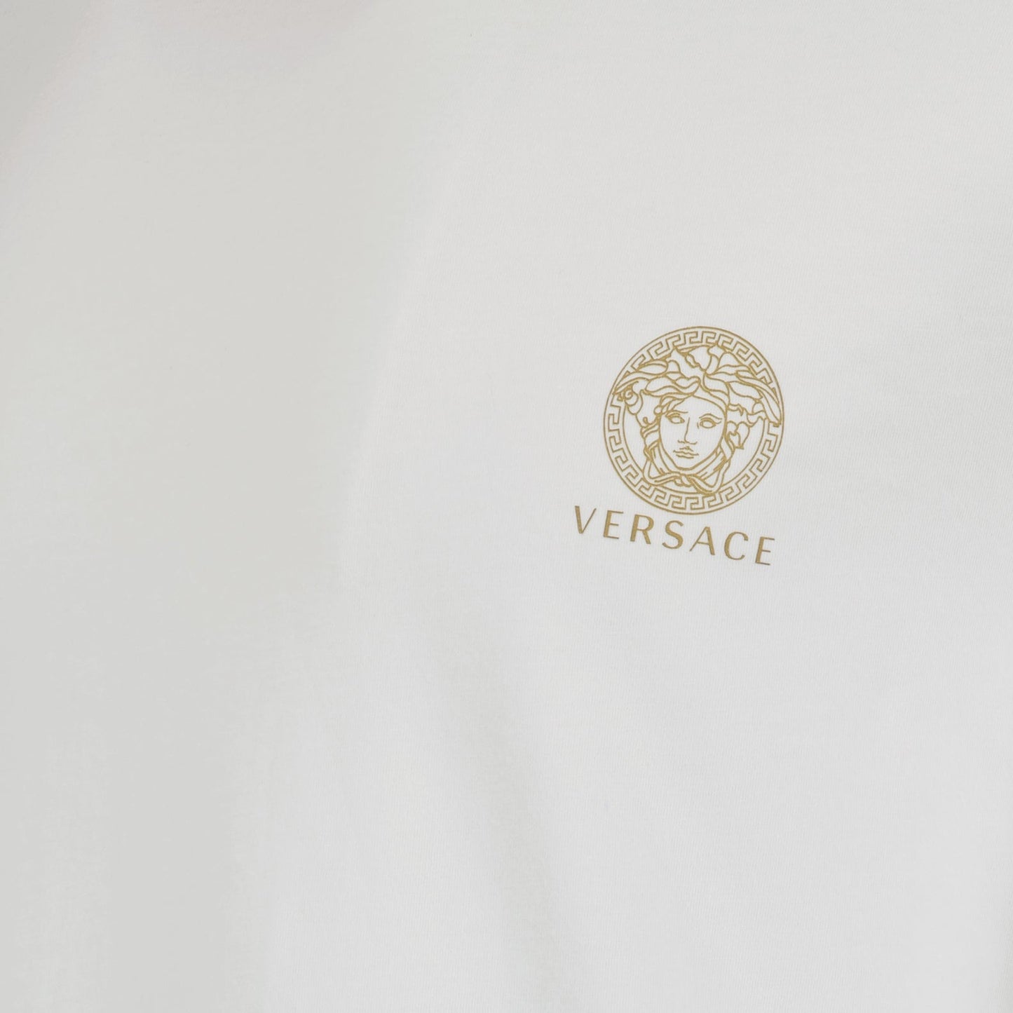 Versace, white tank tops, luxury cotton, Medusa logo, men's fashion