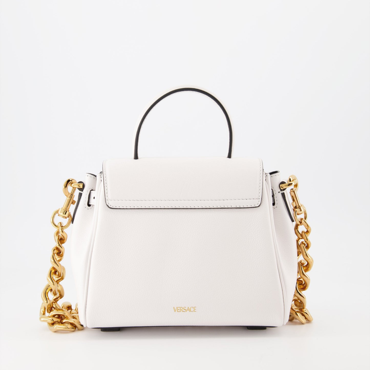 Versace women's bag, La Medusa bag, white luxury bag, small designer bag, high-end accessories