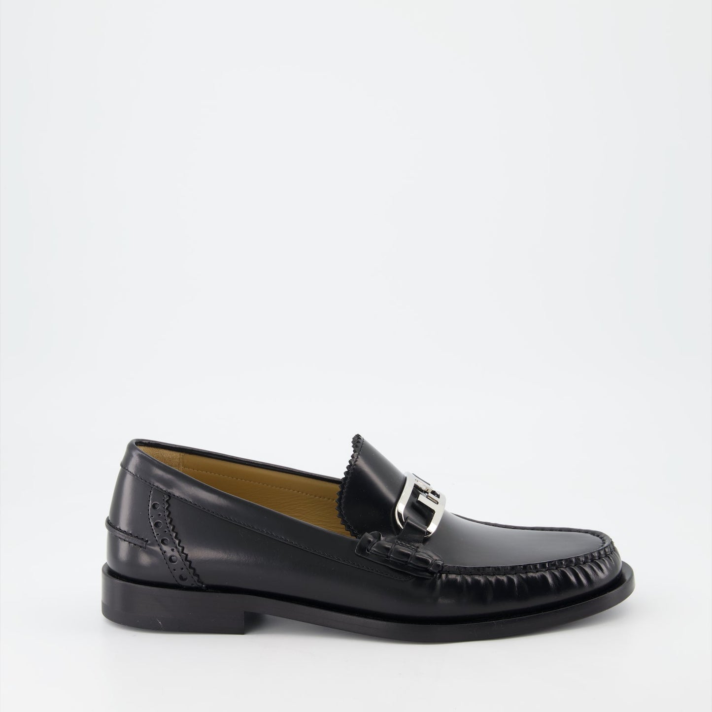 Fendi mocassins, luxury men's shoes, Italian leather mocassins, Fendi O'Lock, designer men's footwear