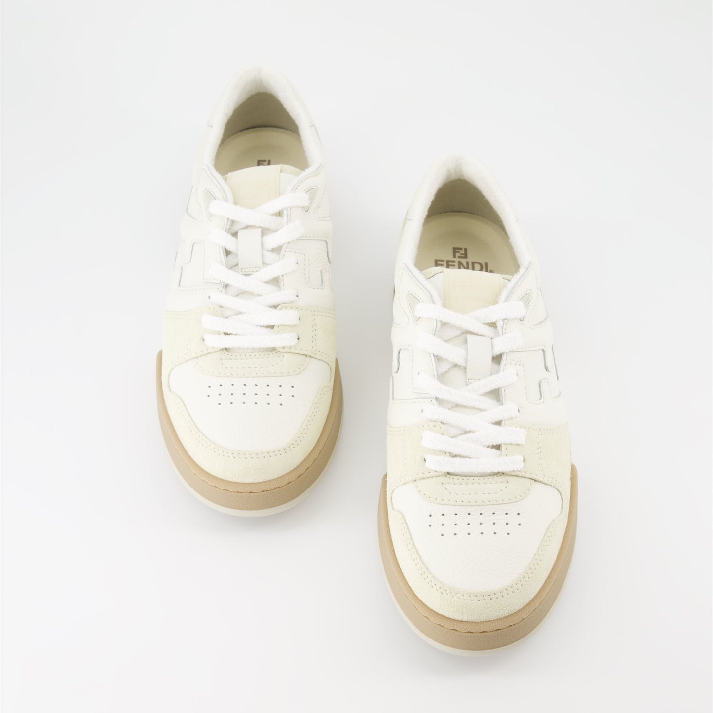 Fendi sneakers, luxury footwear, beige sneakers, men's fashion, designer sneakers