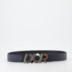 Dior, Ruthenium Belt, Men's Designer Belt, Luxury Accessories, Logo Belt
