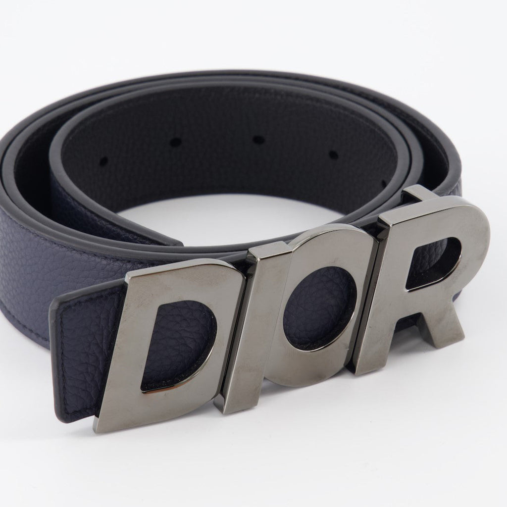 Dior, Ruthenium Belt, Men's Designer Belt, Luxury Accessories, Logo Belt
