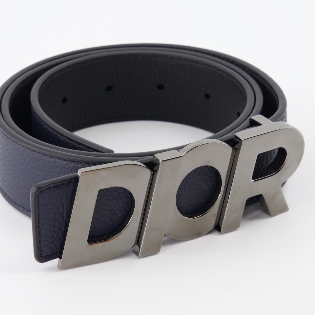 Dior, Ruthenium Belt, Men's Designer Belt, Luxury Accessories, Logo Belt