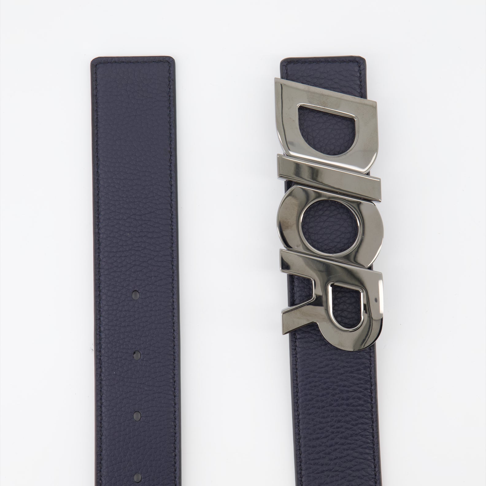Dior, Ruthenium Belt, Men's Designer Belt, Luxury Accessories, Logo Belt