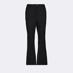 Moncler, luxury trousers, black straight-leg pants, elegant trousers, refined fashion