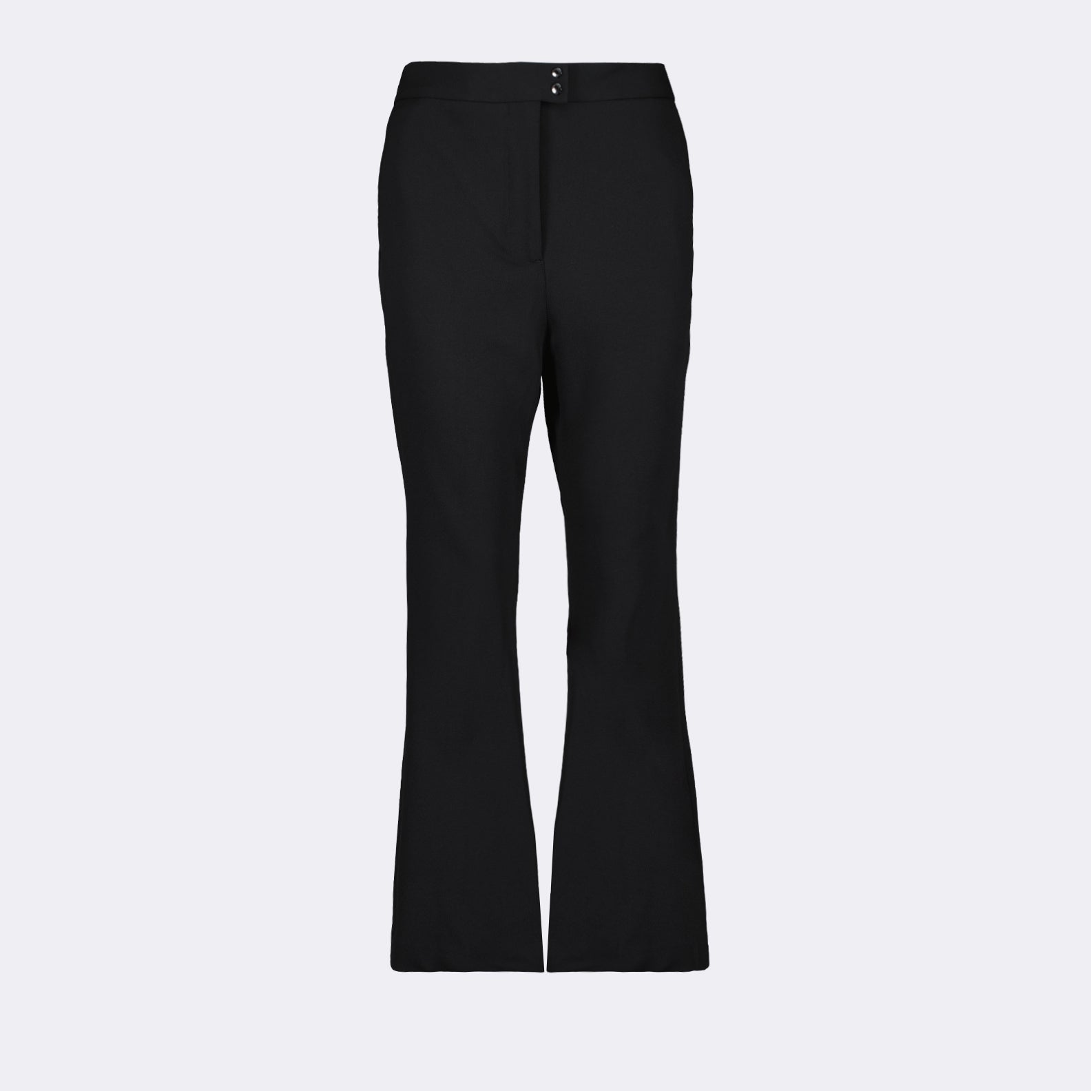Moncler, luxury trousers, black straight-leg pants, elegant trousers, refined fashion