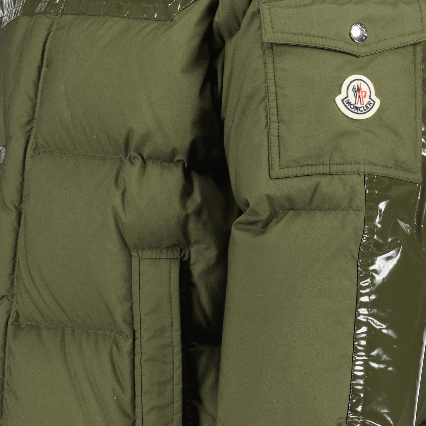 Moncler Chardon Jacket, Men's luxury down jacket, Khaki green jacket, Moncler Men's clothing, High-end fashion jacket