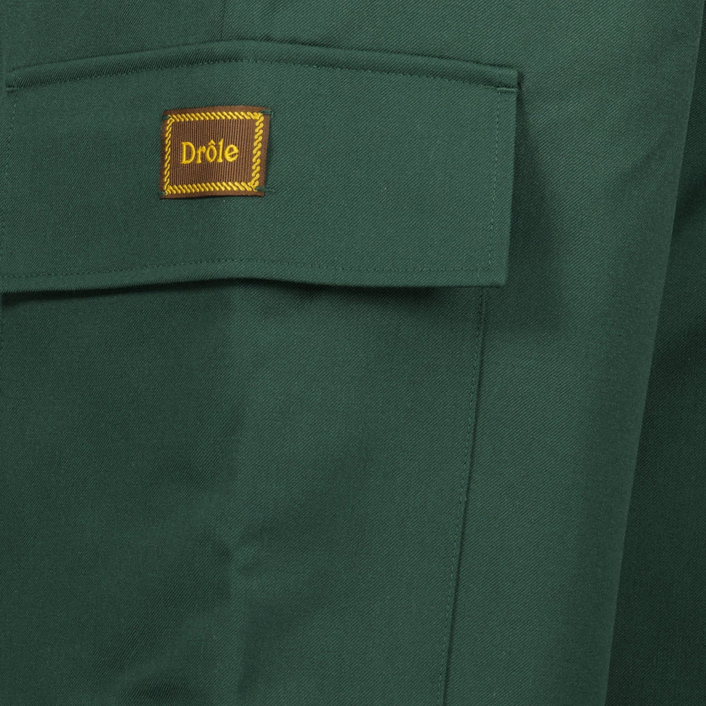 Pantalon Cargo en Laine Kaki