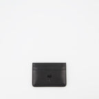 black card holder, Ami de Coeur, leather accessory, textured leather, unisex accessory