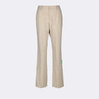 Beige Wool Trousers
