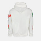 Kenzo Pixel Hoodie, luxury white hoodie, high-end fashion, designer hoodie, contemporary hoodie