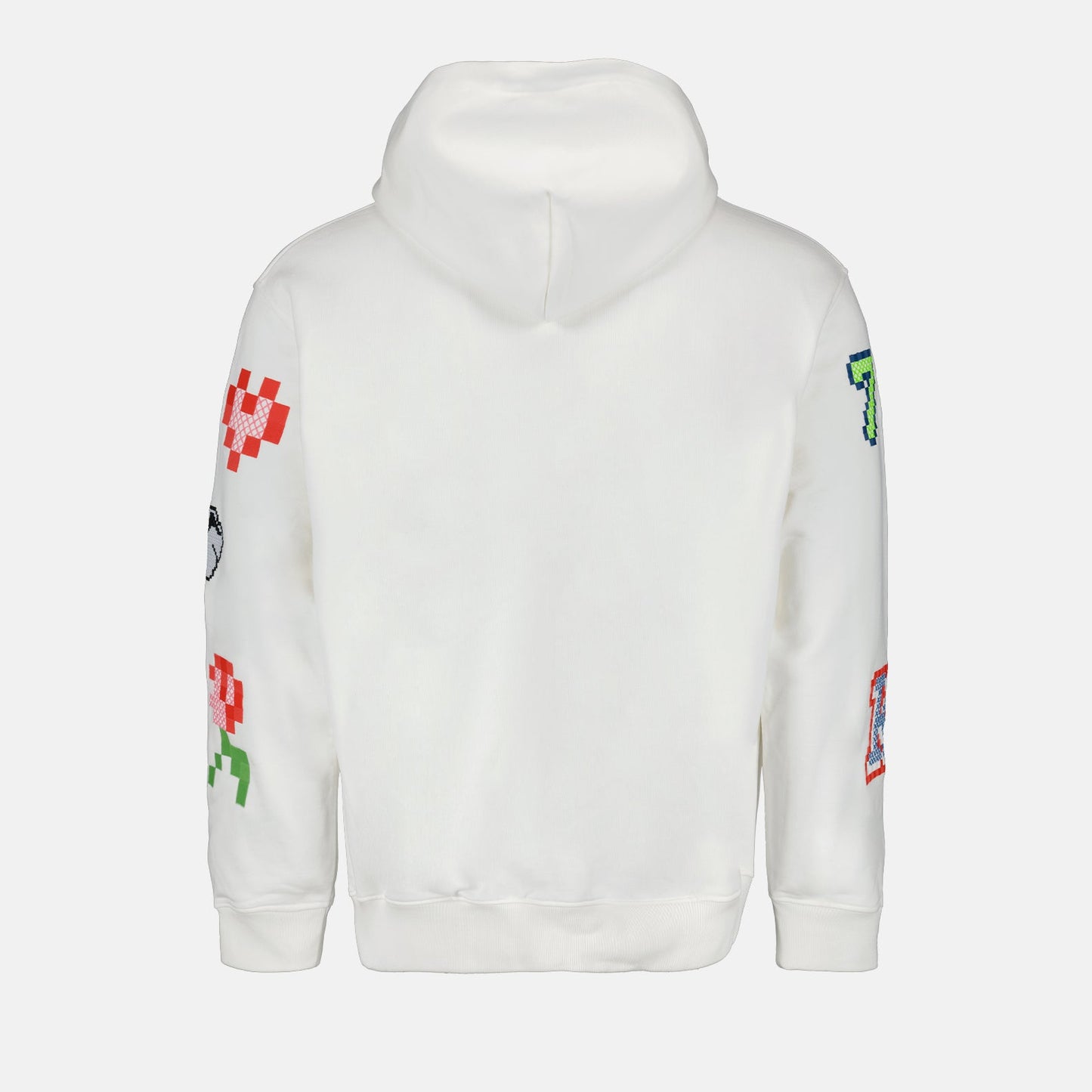 Kenzo Pixel Hoodie, luxury white hoodie, high-end fashion, designer hoodie, contemporary hoodie