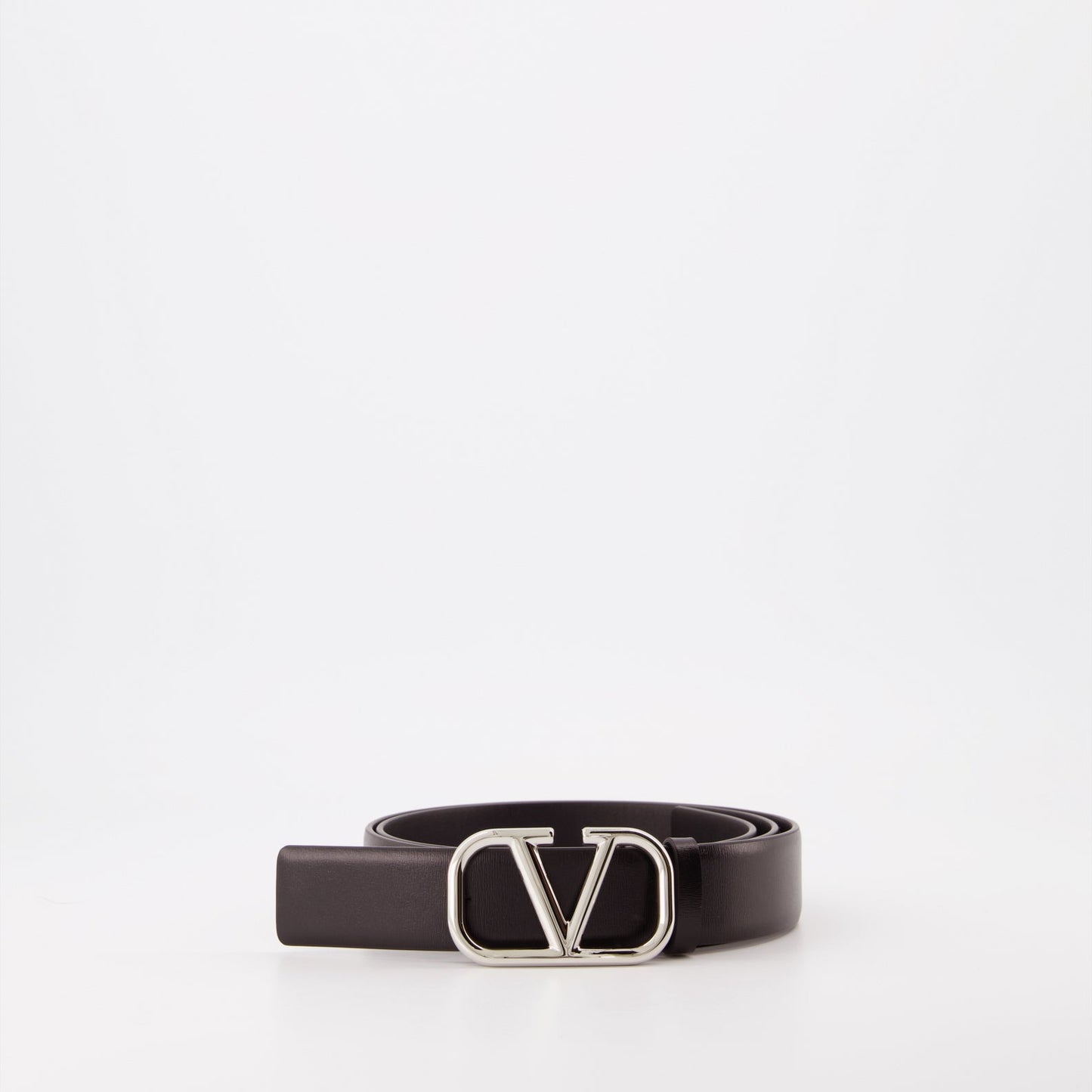 Valentino Garavani, VLogo Belt, Brown Leather Belt, Men's Luxury Accessories, Italian Craftsmanship