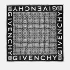 Givenchy scarf, black and white silk scarf, luxury women’s scarf, elegant silk carré, stylish accessory