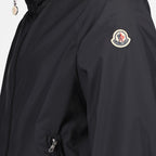 Moncler, Farlak windbreaker, men's luxury windbreaker, black Moncler jacket, premium men's outerwear