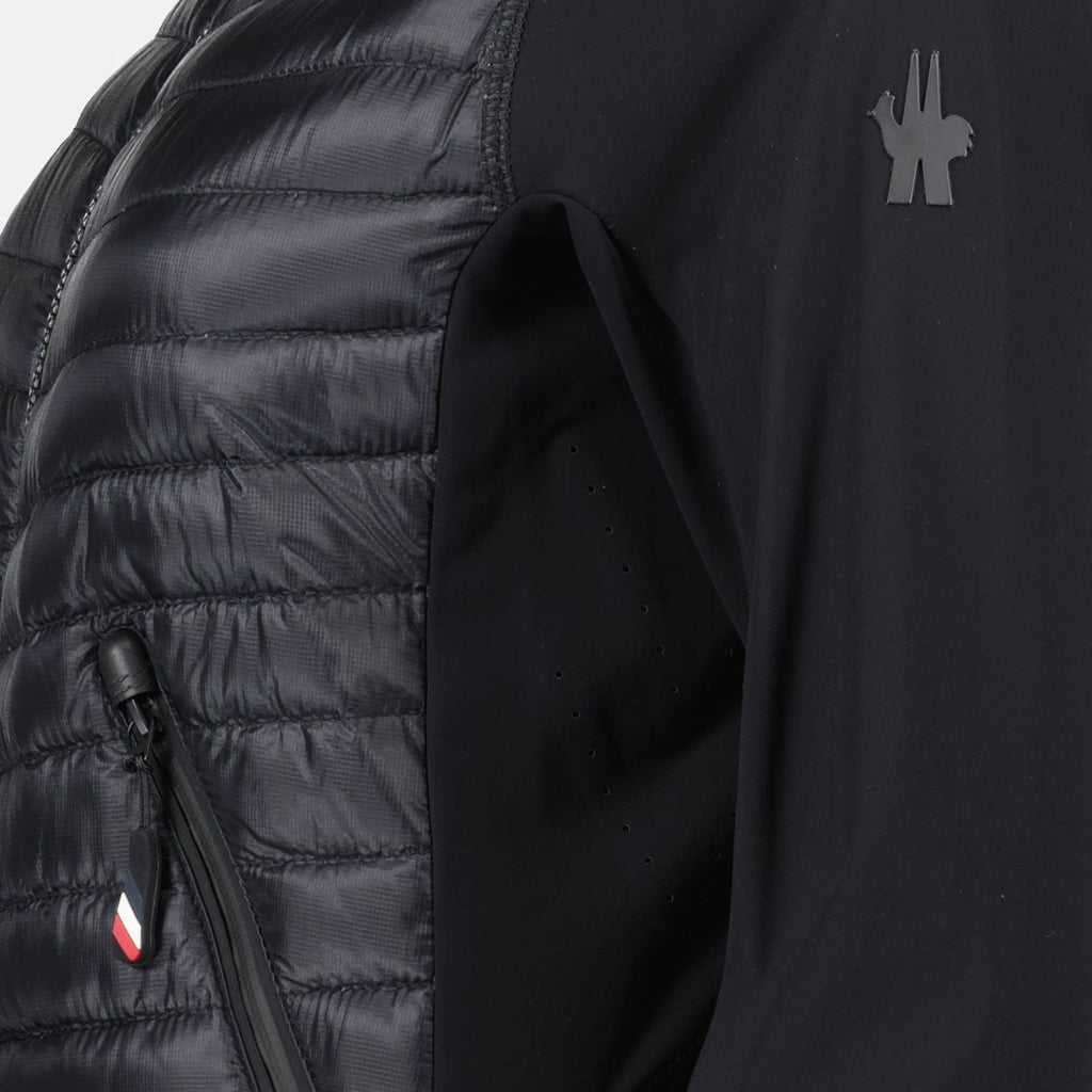 Moncler Grenoble, bi-material jacket, women's luxury jacket, black jacket, designer outerwear