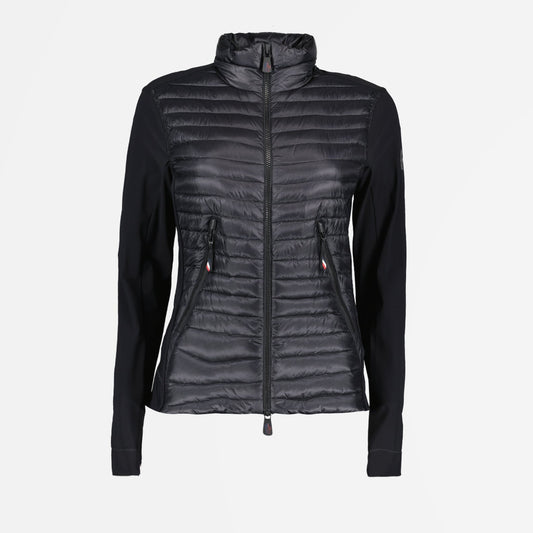 Moncler Grenoble, bi-material jacket, women's luxury jacket, black jacket, designer outerwear