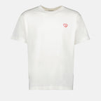 CD Heart T-Shirt, Dior T-Shirt, Designer T-Shirt, White Cotton T-Shirt, Luxury Menswear
