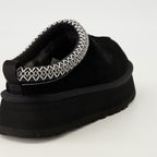 Image of Tazz II White Suede Mules by Ugg for Women - Season Autumn-Winter 2025 - Back View