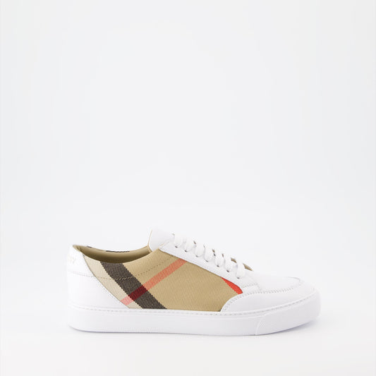 Burberry sneakers, luxury women's footwear, checkered sneakers, high-end fashion, designer sneakers