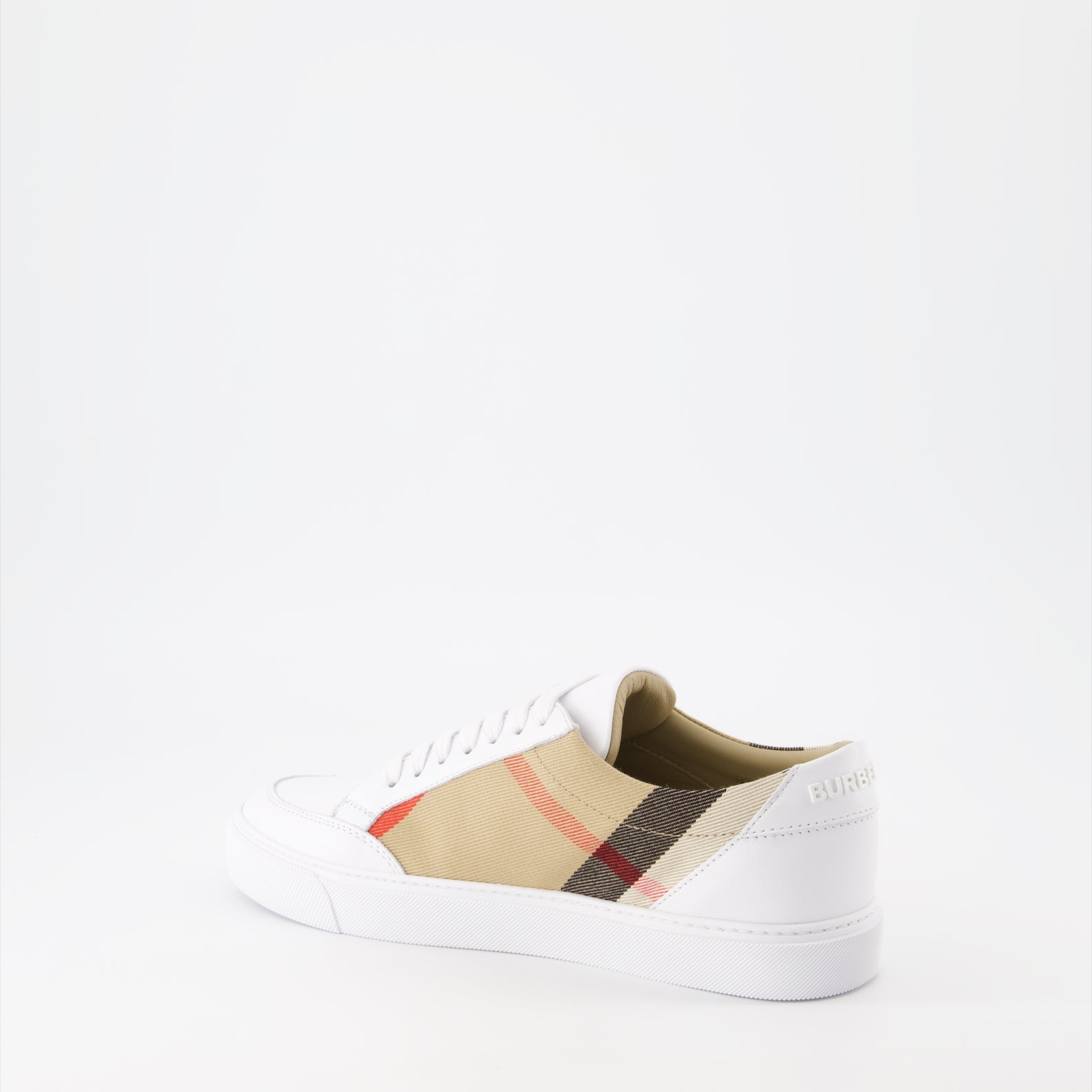 Burberry sneakers, luxury women's footwear, checkered sneakers, high-end fashion, designer sneakers