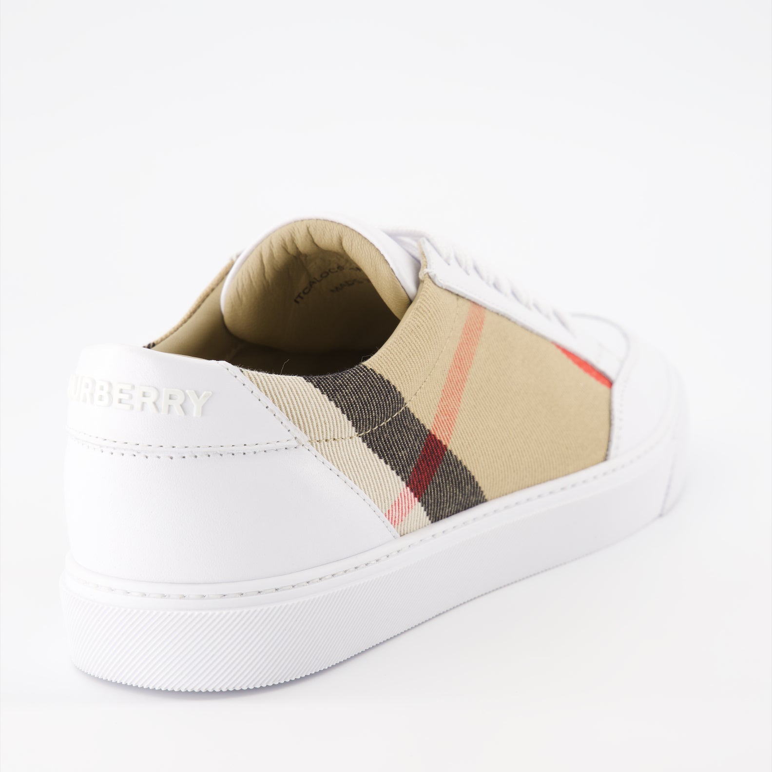 Burberry sneakers, luxury women's footwear, checkered sneakers, high-end fashion, designer sneakers