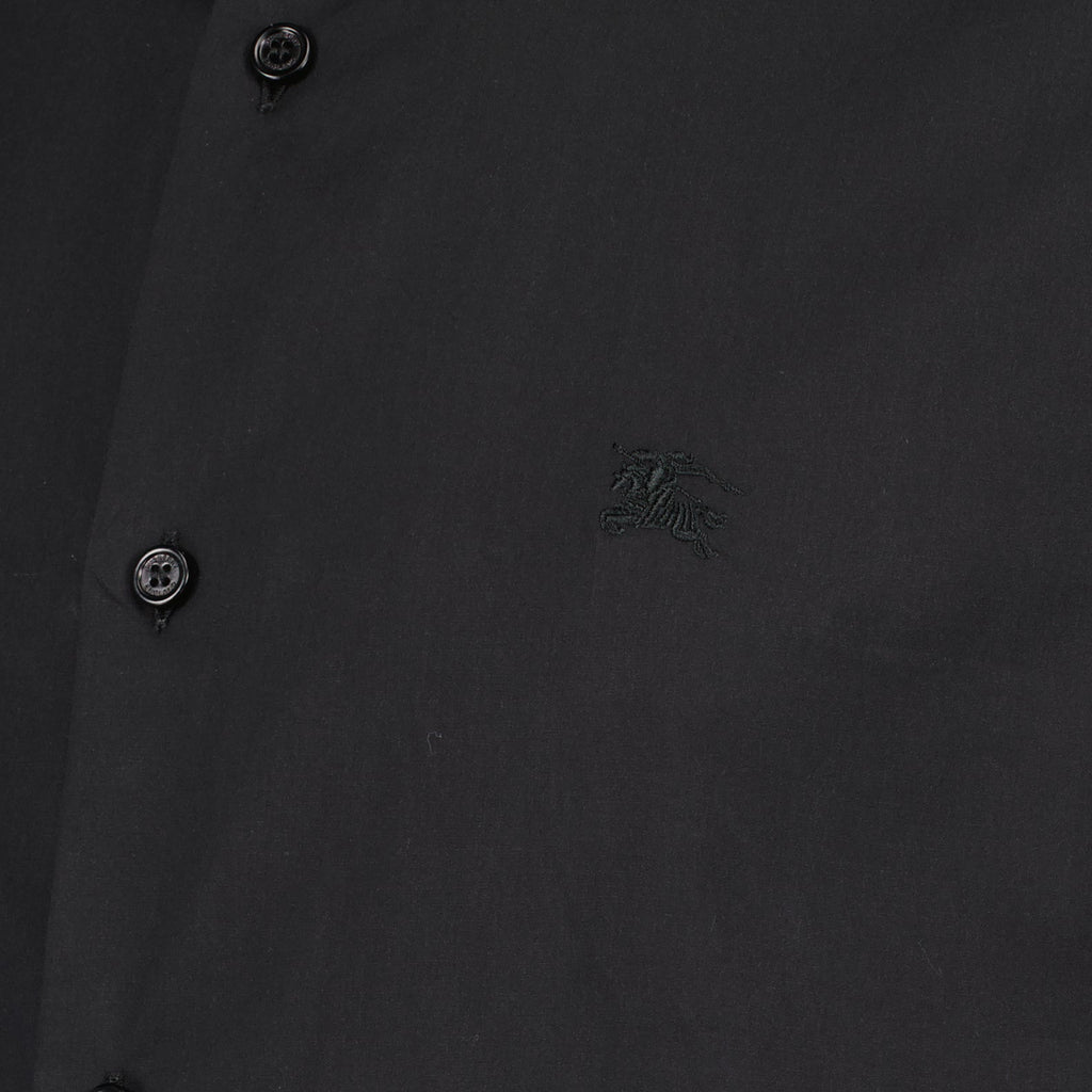 Burberry, men's short sleeve shirt, black shirt, luxury men's fashion, designer men's clothing