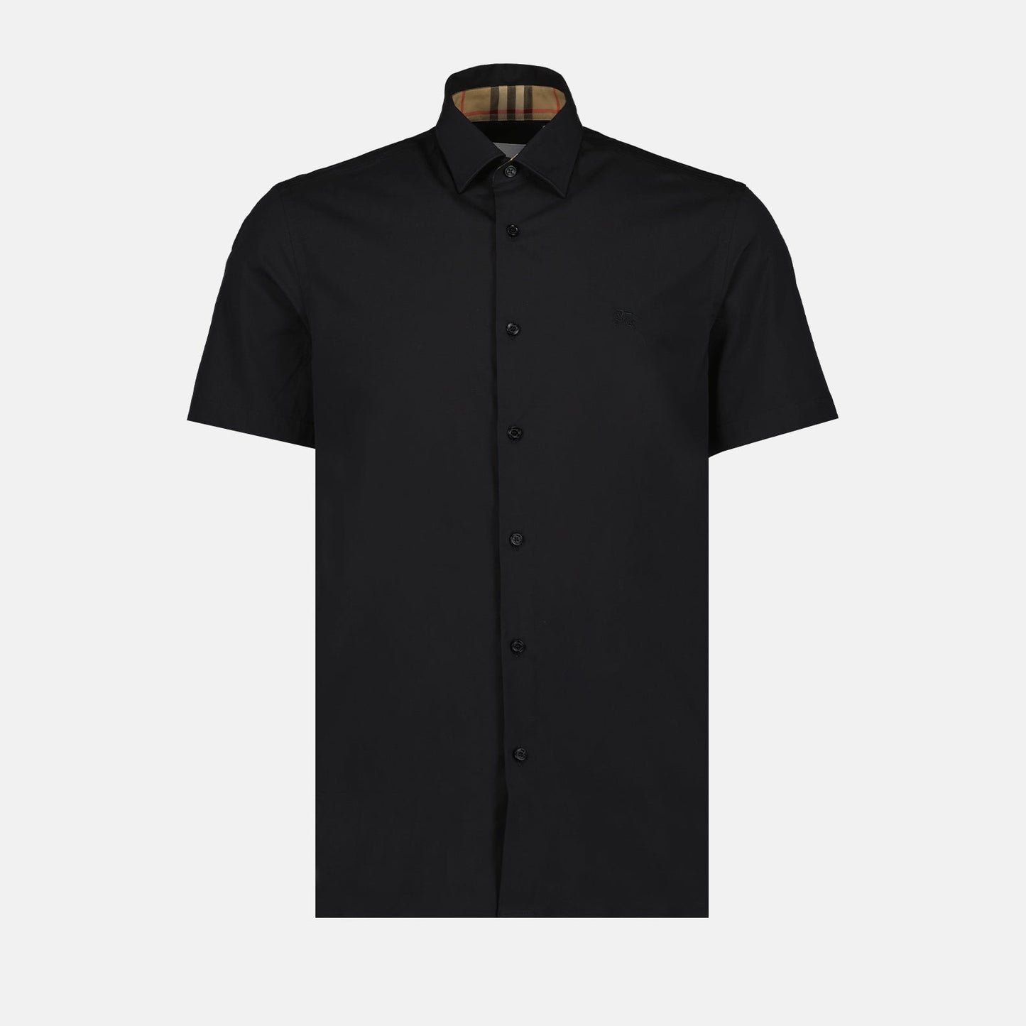 Burberry, men's short sleeve shirt, black shirt, luxury men's fashion, designer men's clothing