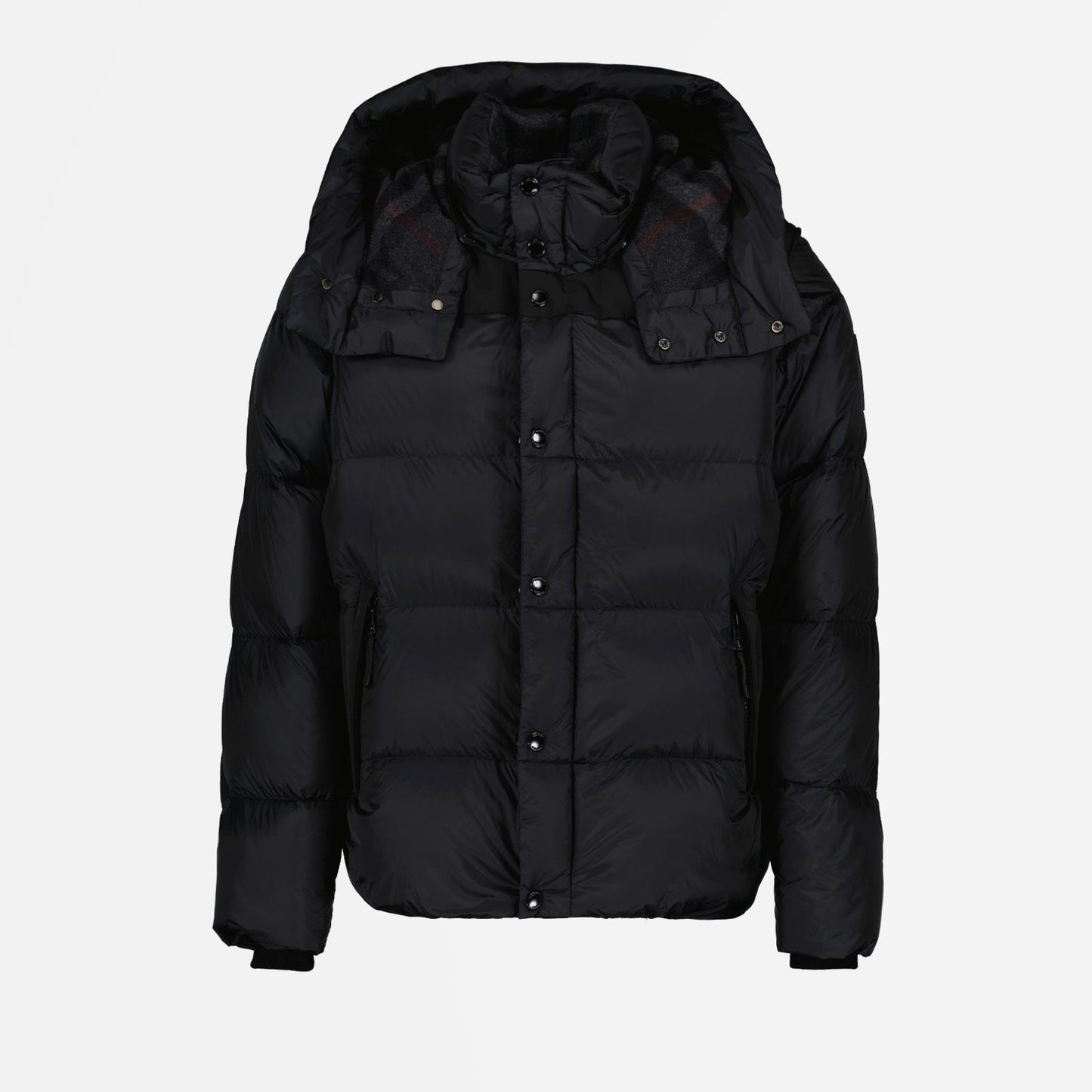 Burberry down jacket, men's luxury outerwear, detachable sleeves jacket, high-end men's fashion, black down jacket Burberry