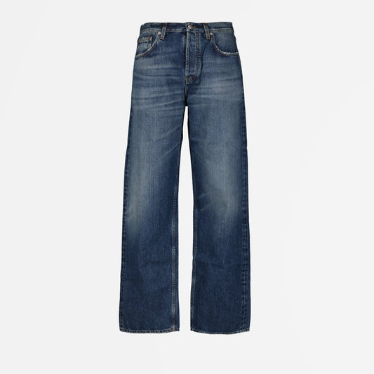 Burberry denim jeans, men's designer jeans, luxury casual wear, faded jeans, high-end fashion