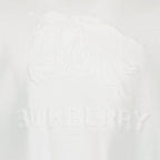 Burberry t-shirt, Cavalier motif, luxury men's wear, white designer t-shirt, high-end fashion