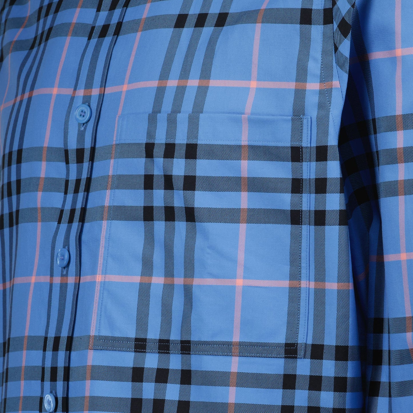 Burberry shirt, men's blue shirt, luxury men's fashion, designer check shirt, high-end men's clothing