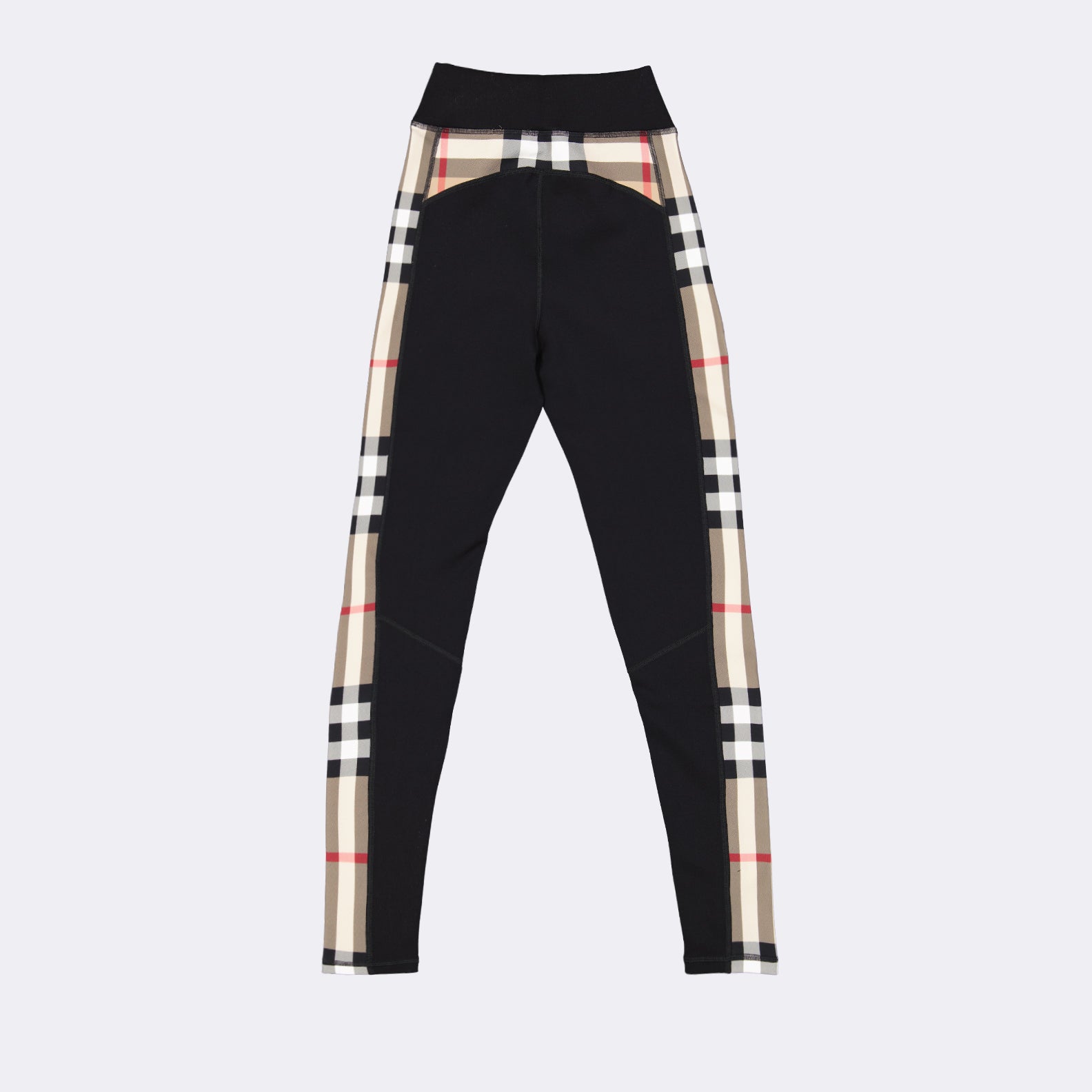 Burberry leggings, check leggings, high waist leggings, slim fit leggings, nylon leggings