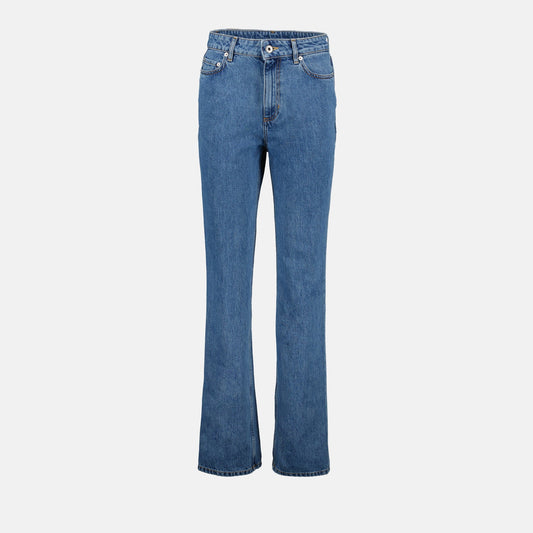 Burberry jeans, women’s blue jeans, straight-leg jeans, luxury denim, designer jeans