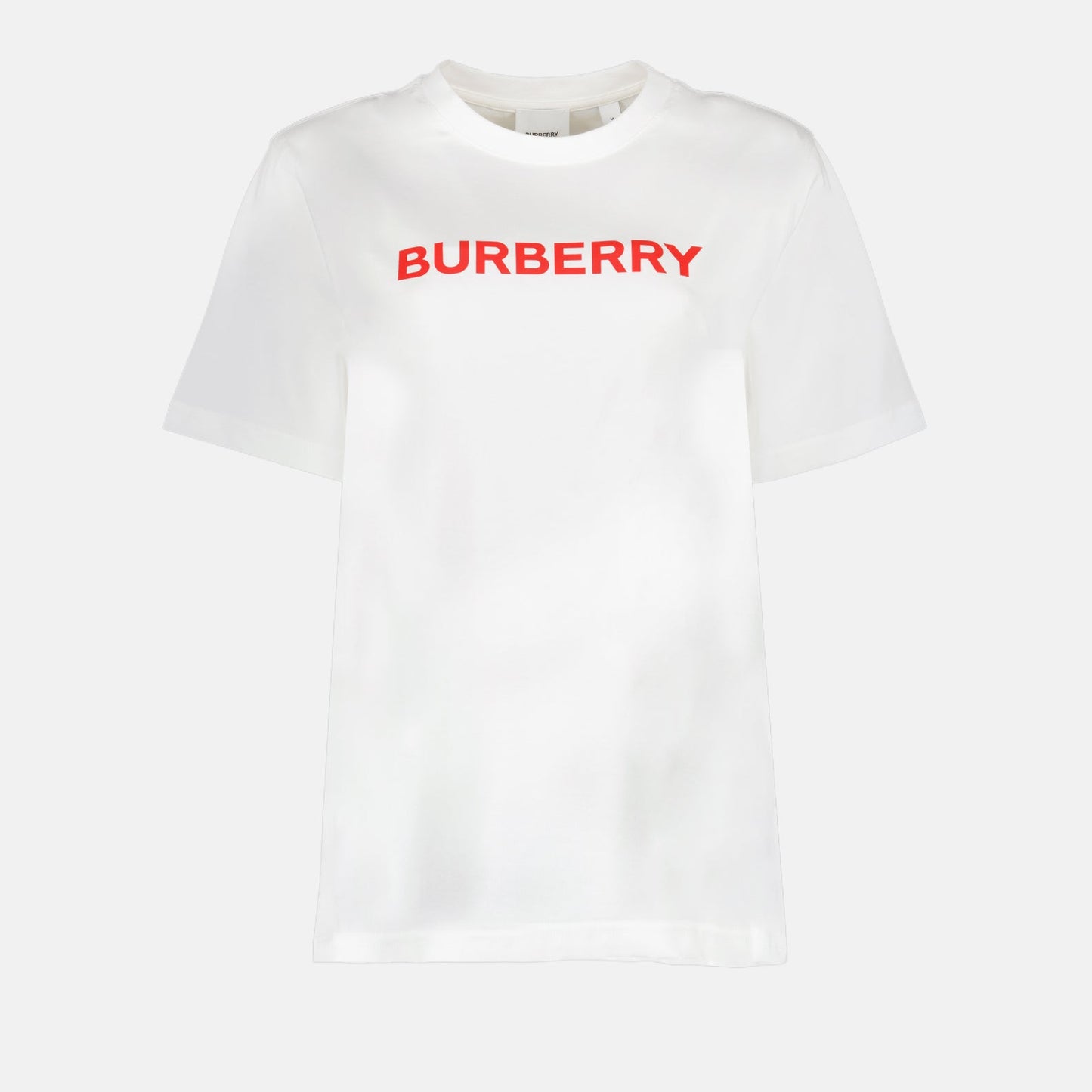 Burberry, women's white T-shirt, logo T-shirt, luxury fashion, designer T-shirt