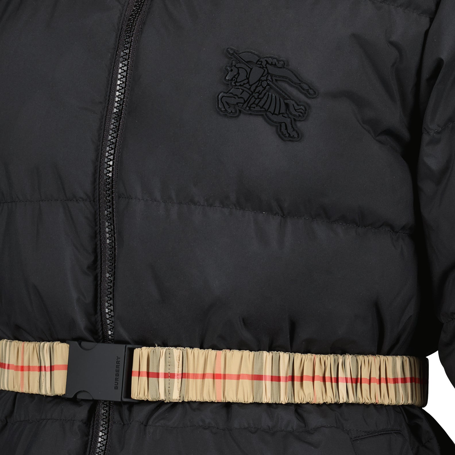 Reversible jacket, Burberry puffer, check pattern, luxury outerwear, versatile coat