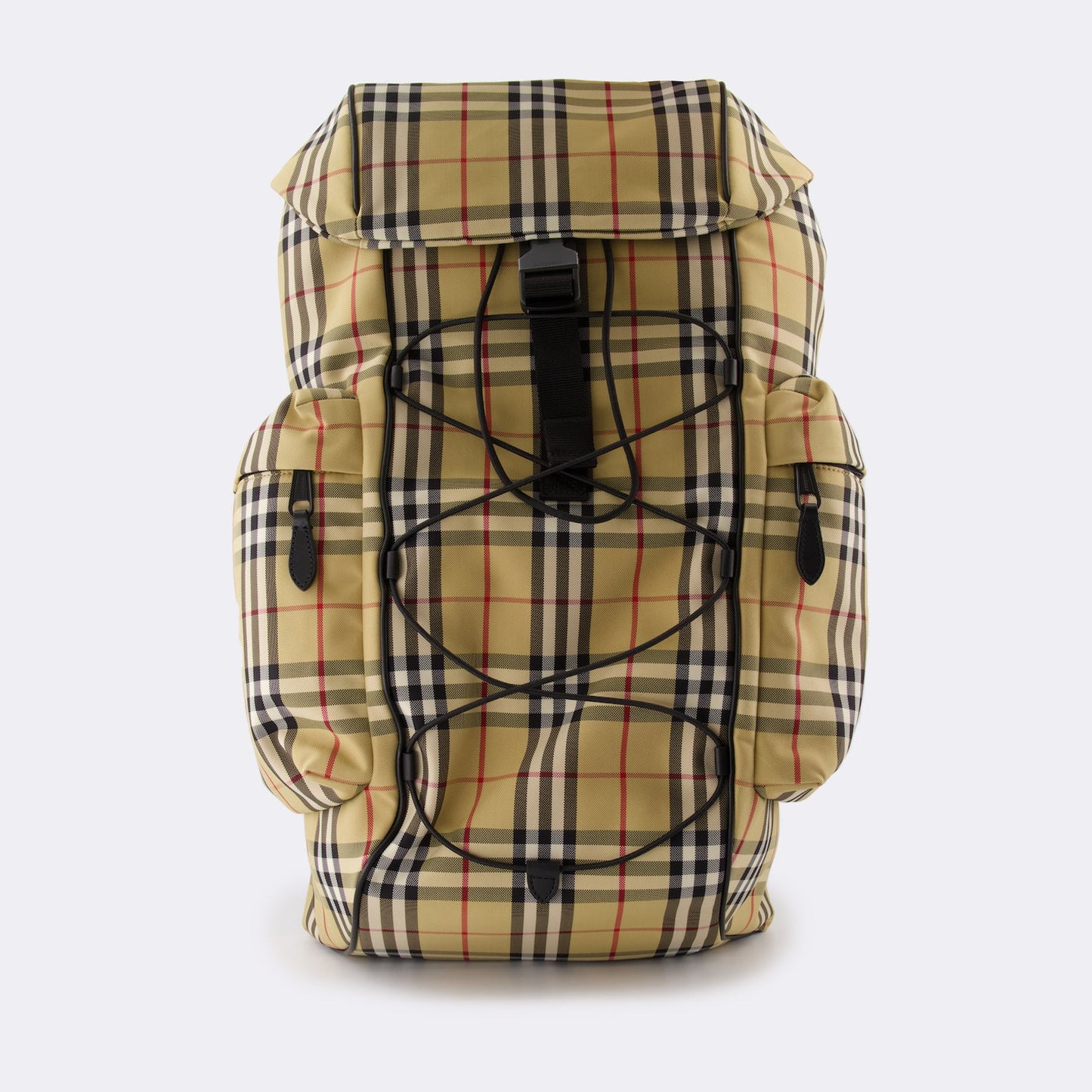 Burberry backpack, luxury men's accessories, Burberry check, high-end backpacks, fashionable men's bags