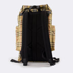 Burberry backpack, luxury men's accessories, Burberry check, high-end backpacks, fashionable men's bags