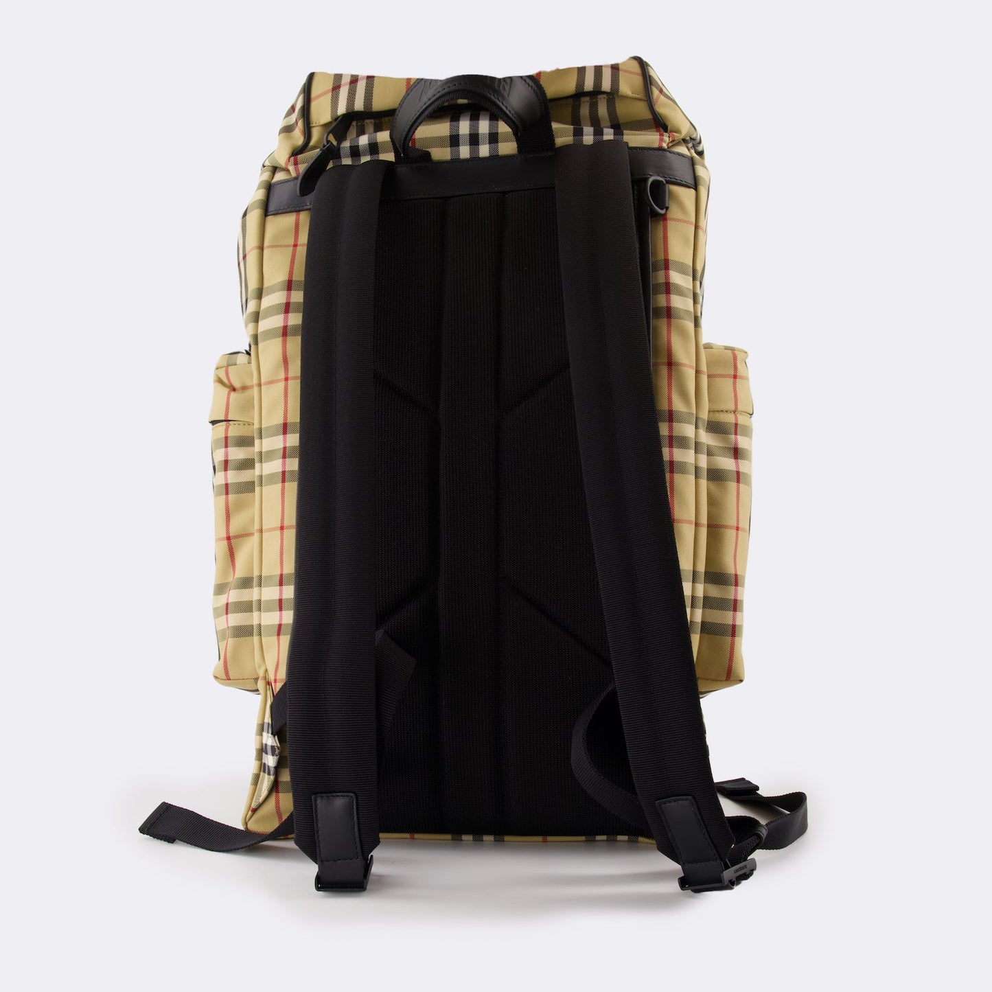 Burberry backpack, luxury men's accessories, Burberry check, high-end backpacks, fashionable men's bags