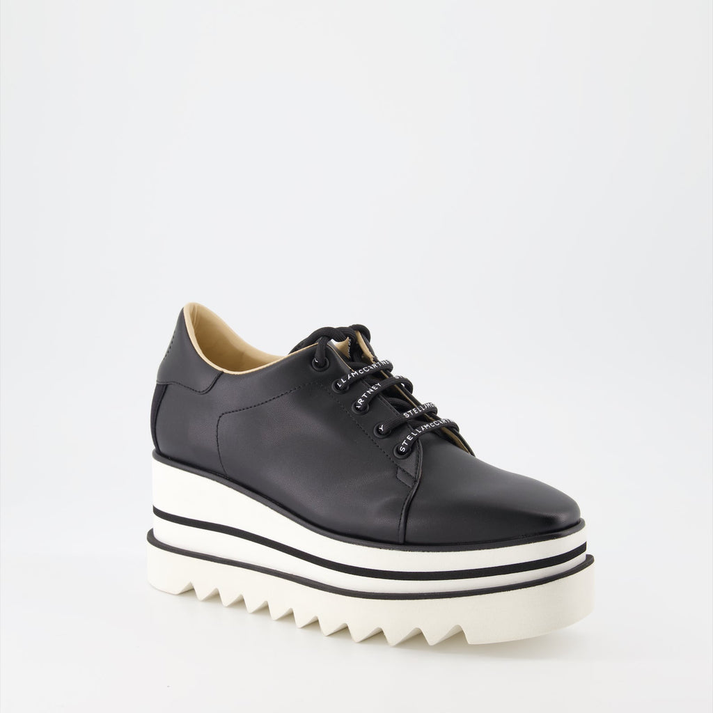 Stella McCartney, Elyse Derby, patent leather shoes, platform soles, luxury footwear