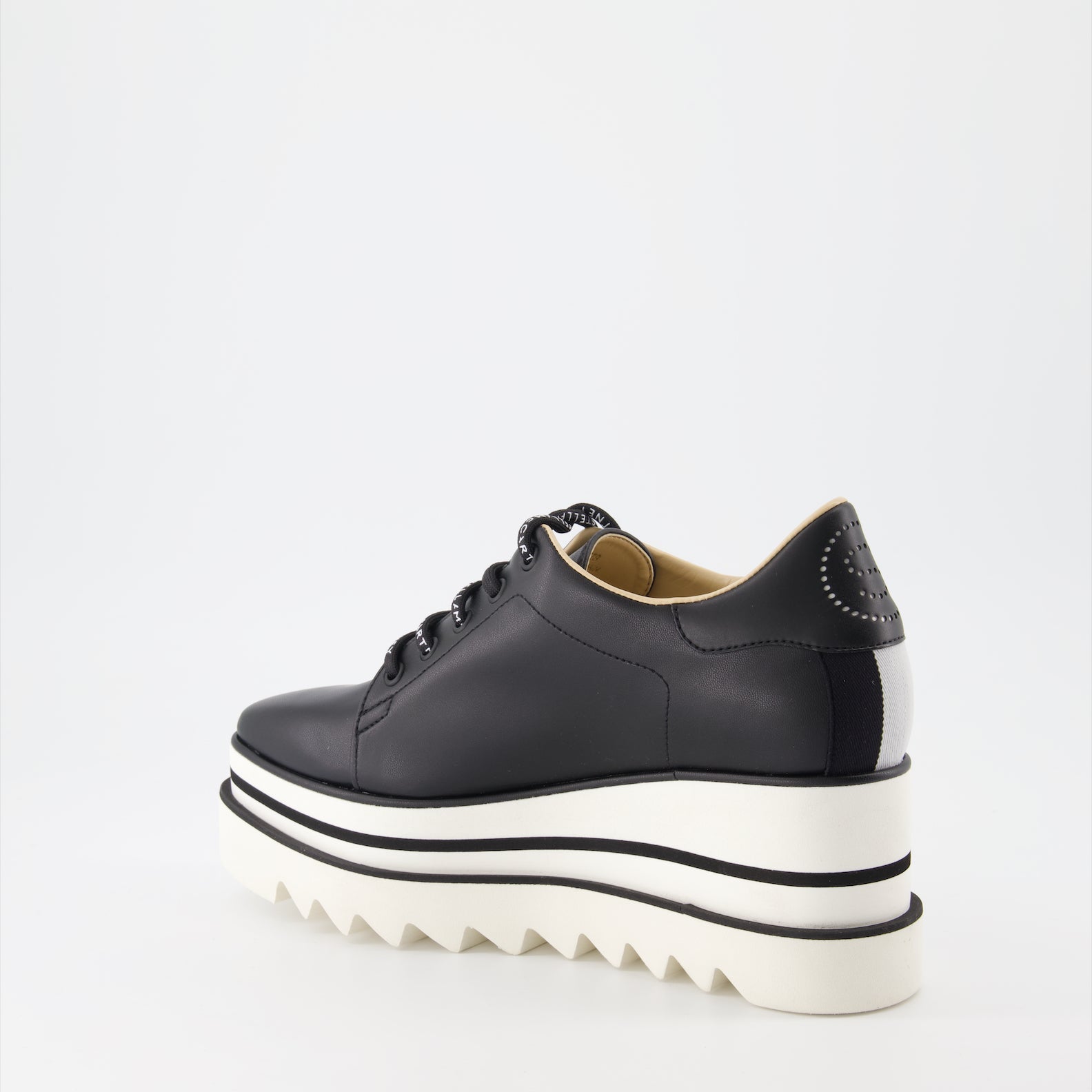 Stella McCartney, Elyse Derby, patent leather shoes, platform soles, luxury footwear