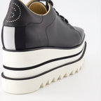Stella McCartney, Elyse Derby, patent leather shoes, platform soles, luxury footwear