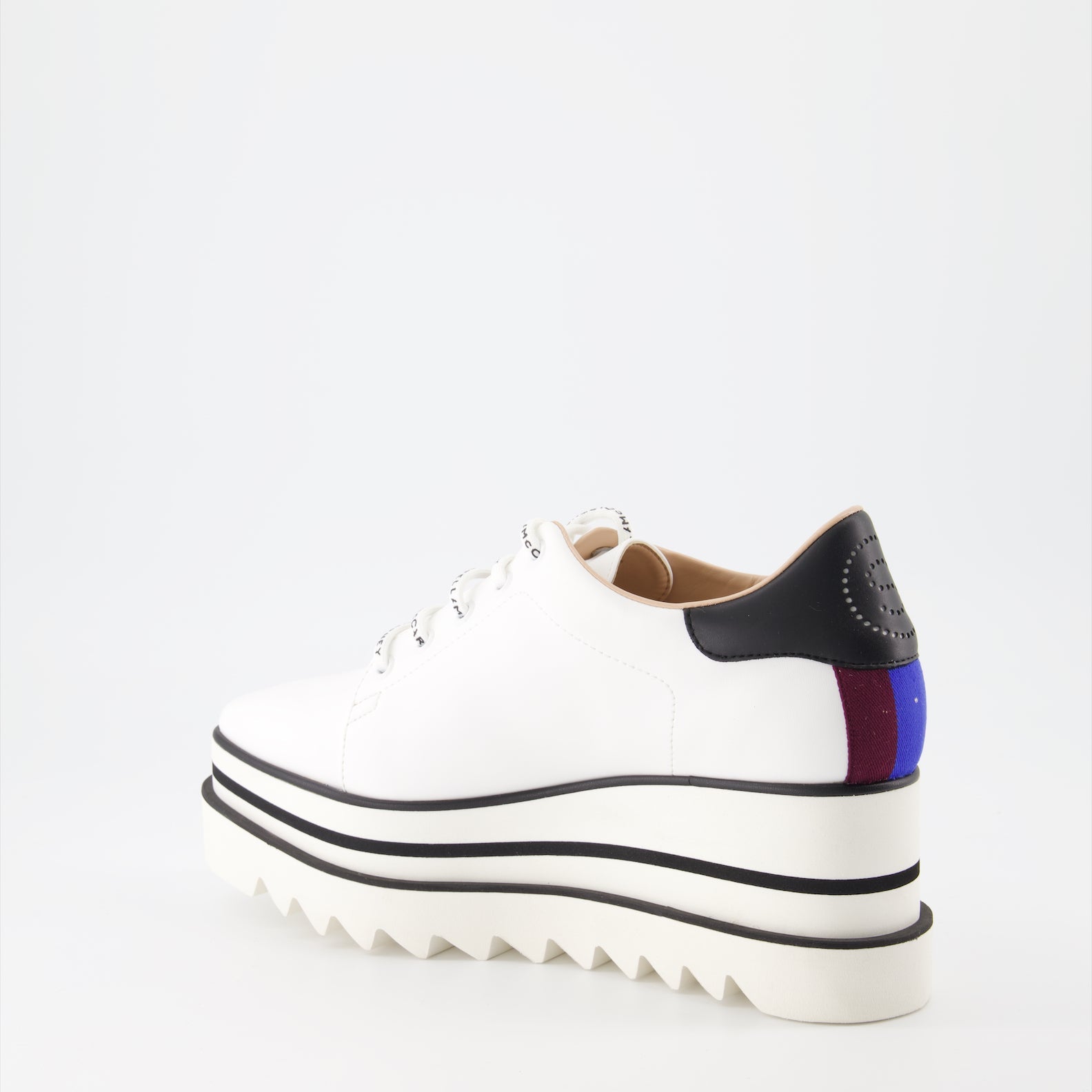 Stella McCartney, Women's White Derbies, Luxury Footwear, Elevated Platform Shoes, Designer Shoes