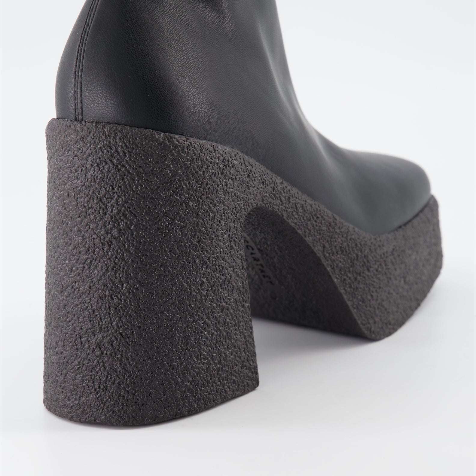 Stella McCartney, platform ankle boots, black ankle boots, women's luxury footwear, sustainable fashion